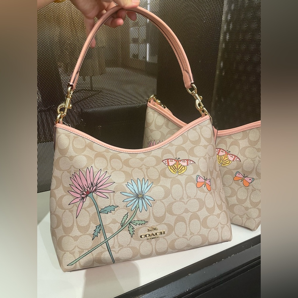 NWT！COACH X OBSERVED BY US LAUREL SHOULDER BAG IN SIGNATURE CANVAS (COACH CU393)